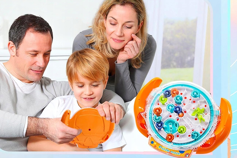 ZABAWKA NA PREZENT ZRĘCZNOŚCIOWA GRA EDUKACYJNA ZABAWKA LOGICZNA Labirynt Wysokość produktu 15.5 cm