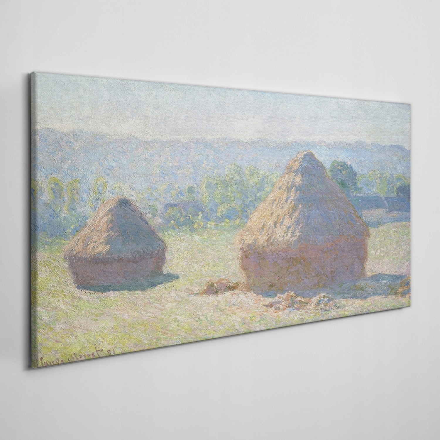 

Obraz na płótnie Koniec lata siano Monet 120x60 cm