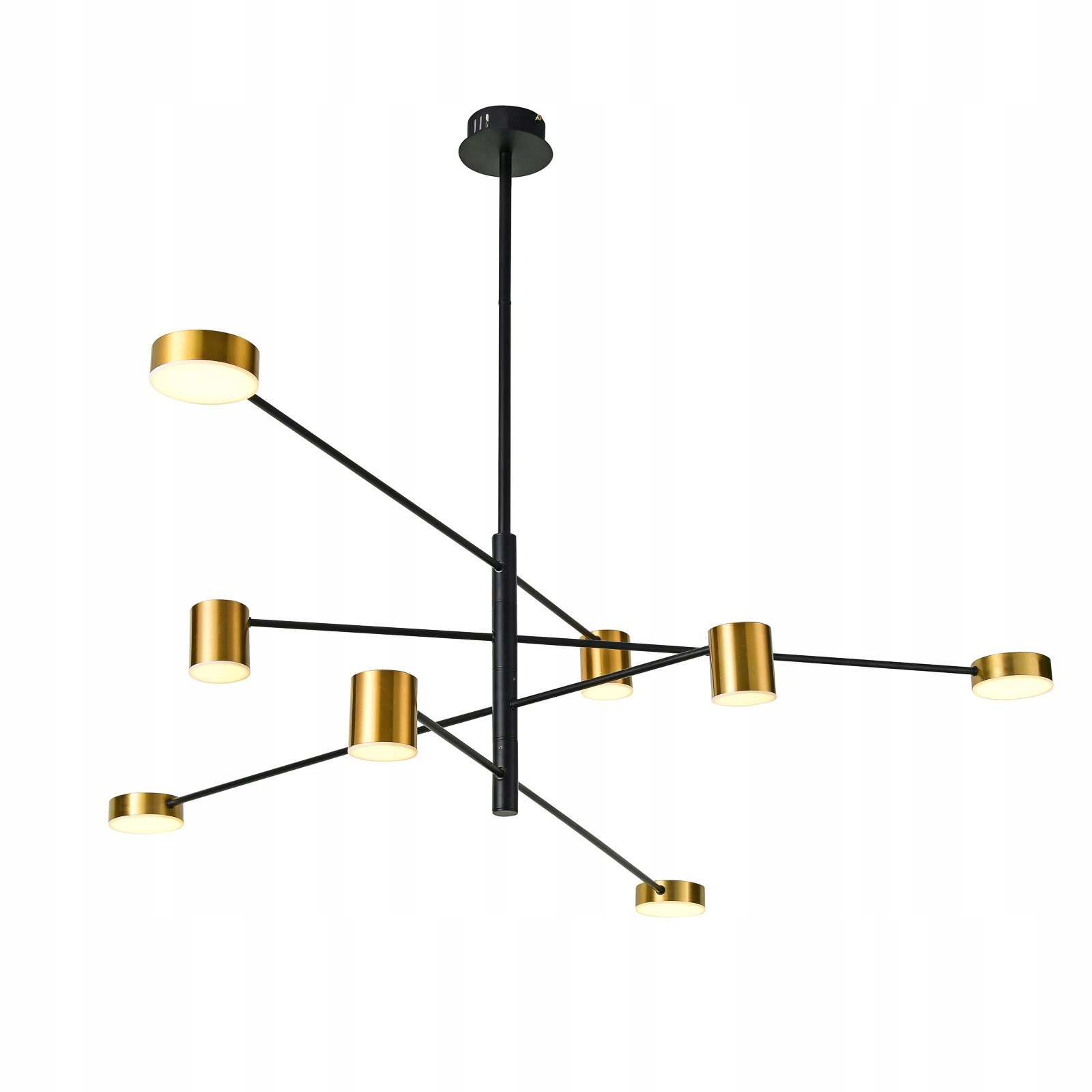 Remdal, Moderná, štýlová, čierno-zlatá závesná lampa, Led, 3600LM, 3000K