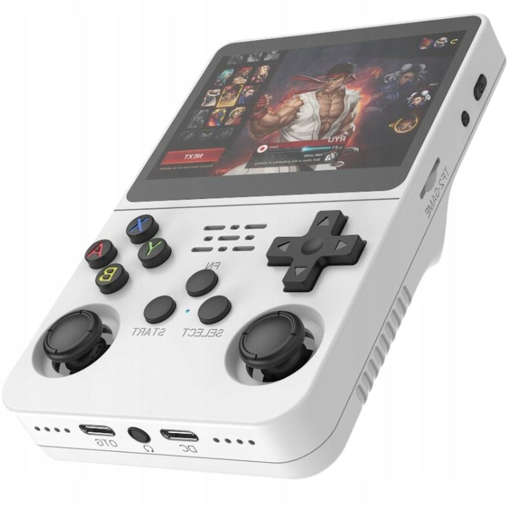 Przenośna Komórkowa Konsola Do Gier Retro 15000 Gier Linux 64GB Game Biała