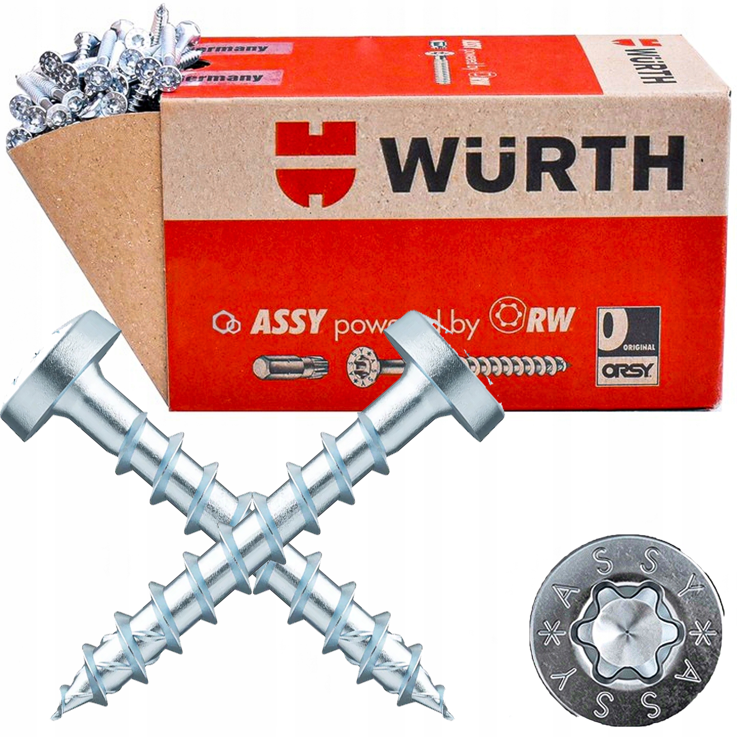 Šrouby Univerzální šroub pro dřevo nábytkové desky 4,5X70/66 200ks Wurth