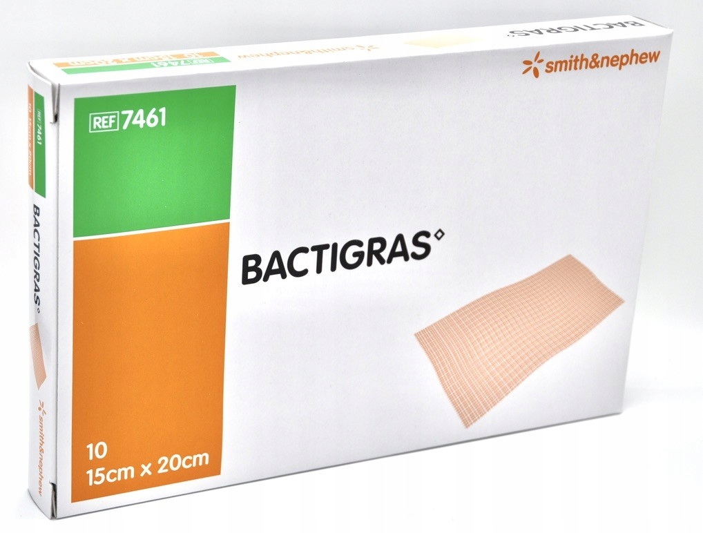 

Bactigras opatr z chlorheksydyną 15cm x 20cm 10szt