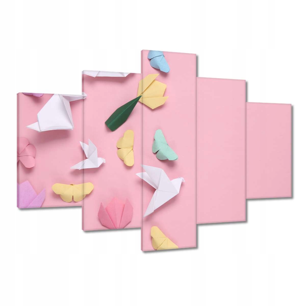 Obrazy 150x105 Origami motýli tulipány