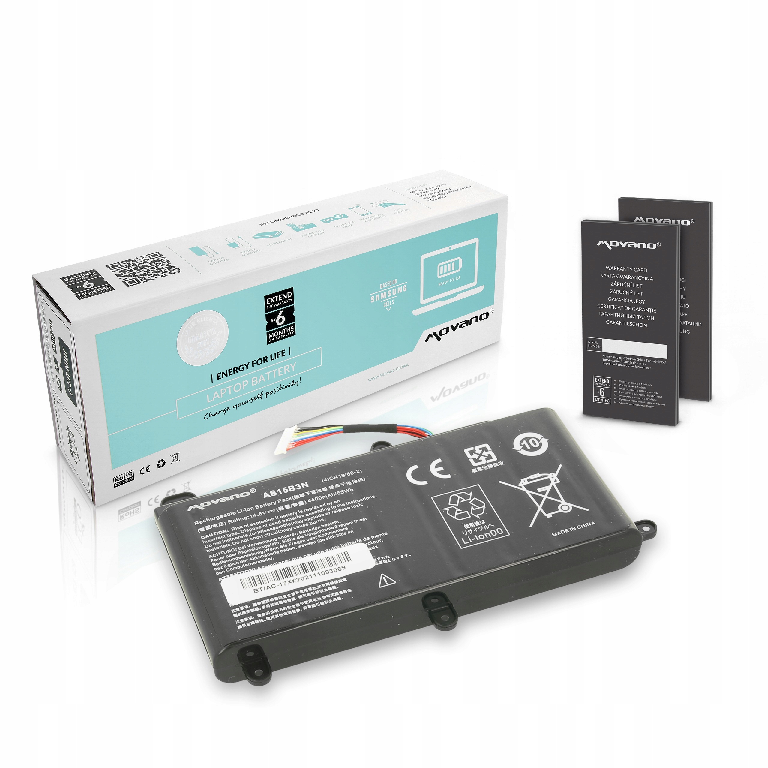 Baterie Movano pro Acer Predator 17X, 21X
