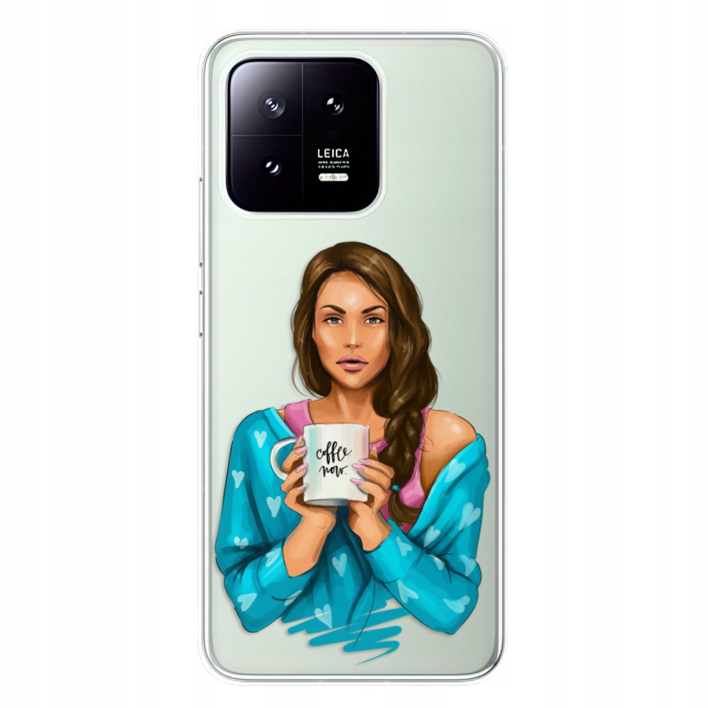 Silikonowe etui iSaprio Coffe Now Brunette do Xiaomi 13