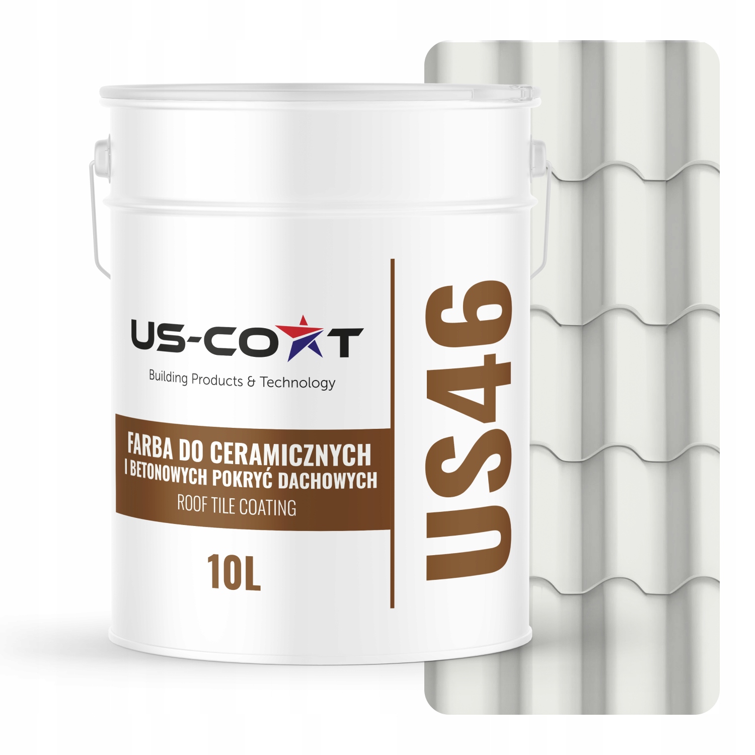 Farba Na Keramické Betónové Strechy Biela Signálna RAL9003 10L Polomatná