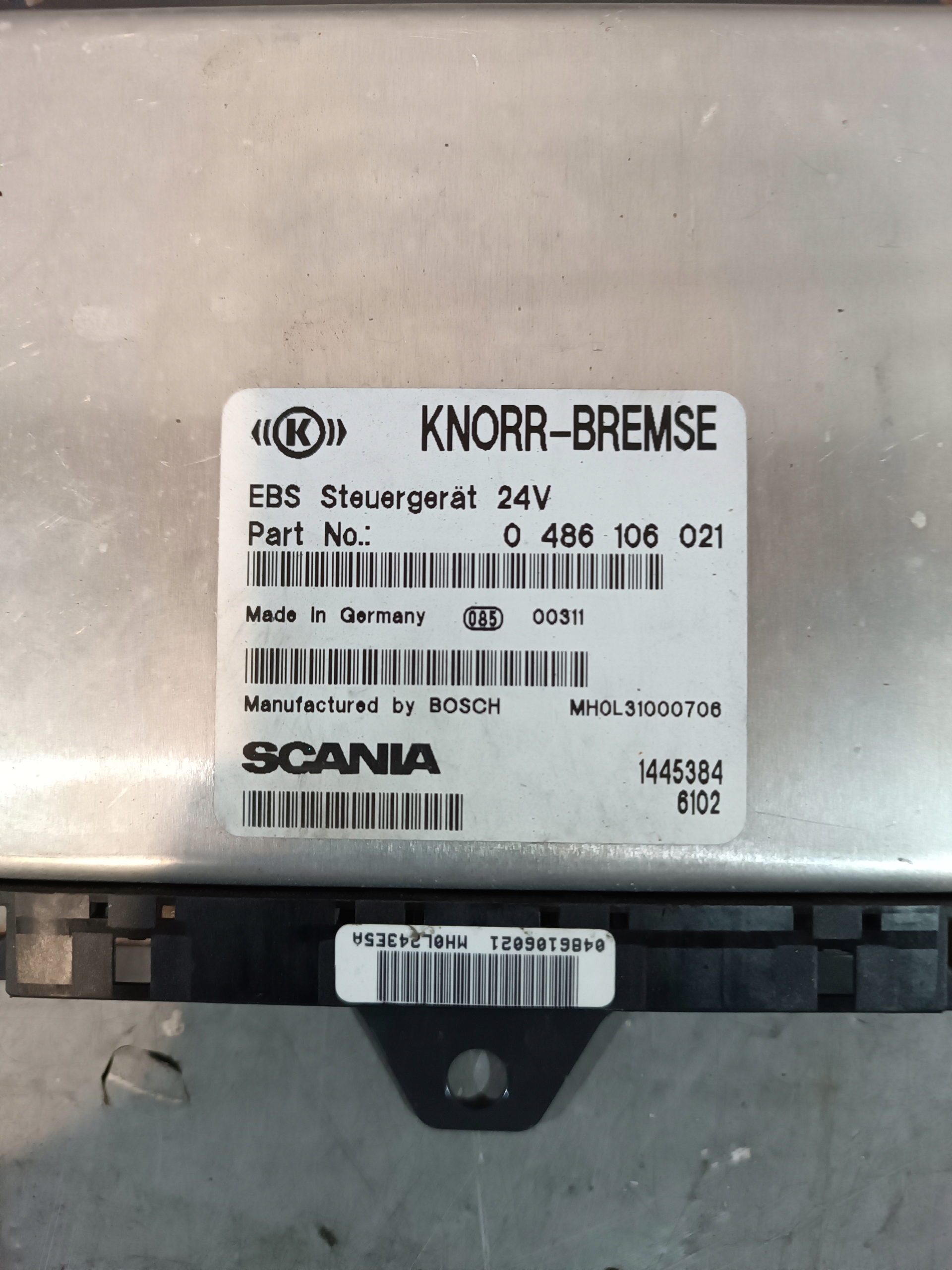 Bedienteil EBS SCANIA 4 0486106021 1471638 6105