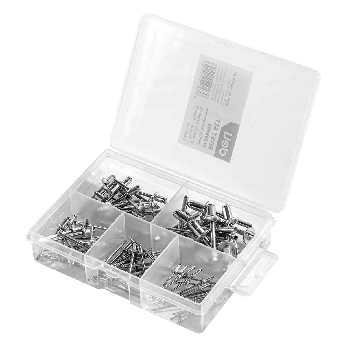 

Zestaw nitów do Nitownicy Deli Tools 75szt. alumin