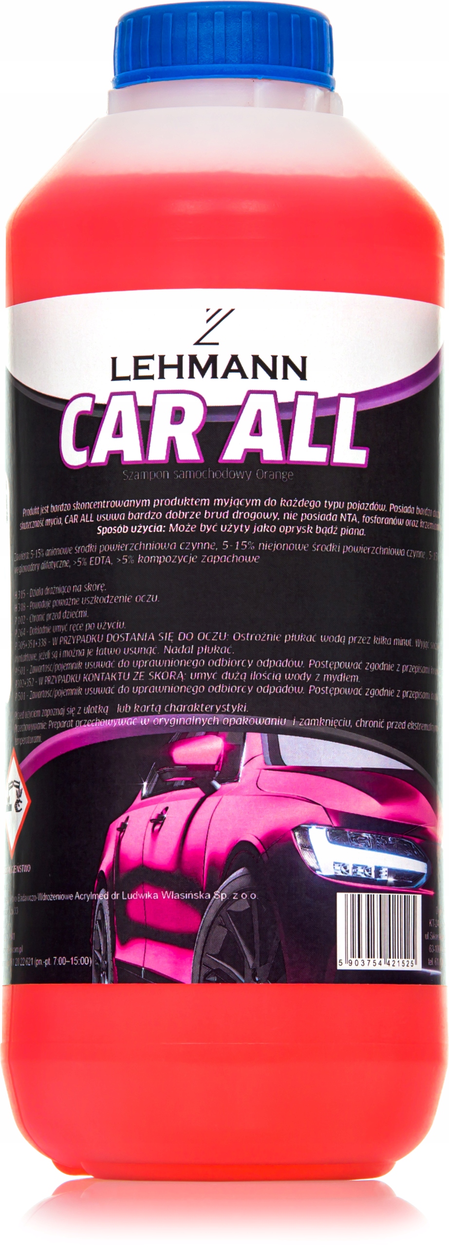 AKTYWNA PIANA PŁYN DO MYCIA SAMOCHODÓW AUTA 1L Numer katalogowy producenta KANWOD CAR ALL 1L