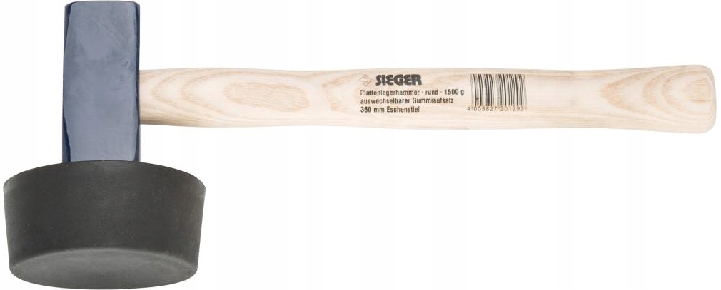 Kladivo dlažební 1500 g gumové kulatý Sieger