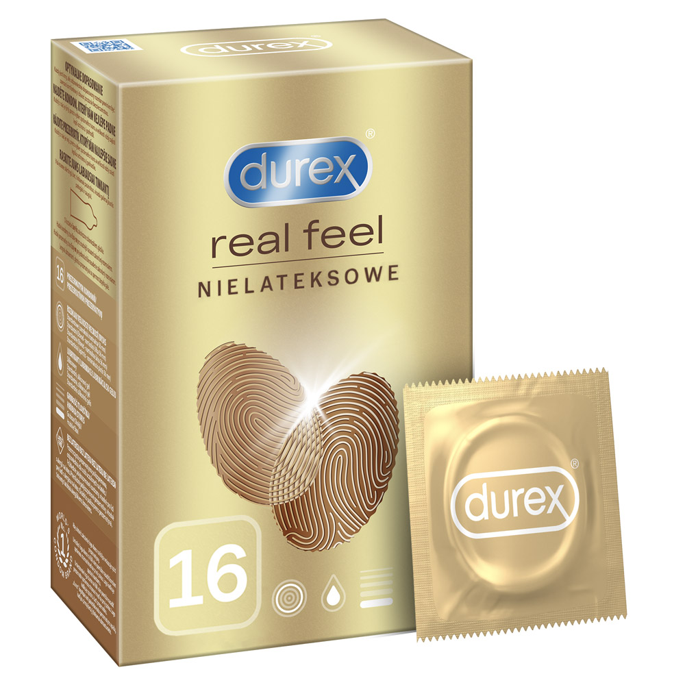

Durex prezerwatywy real feel 16szt bez lateksu Pl