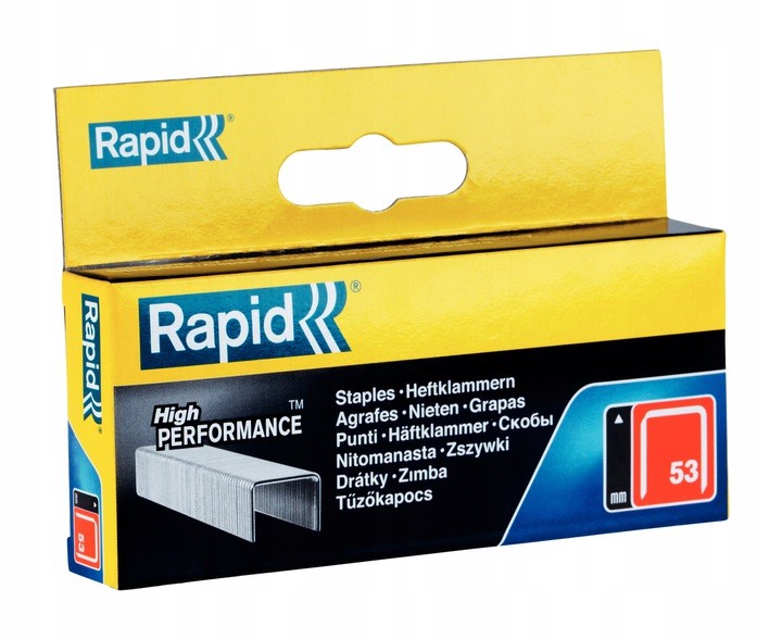 

Zszywki do Takera Typ 53 8mm Sztyfty 2500szt Rapid