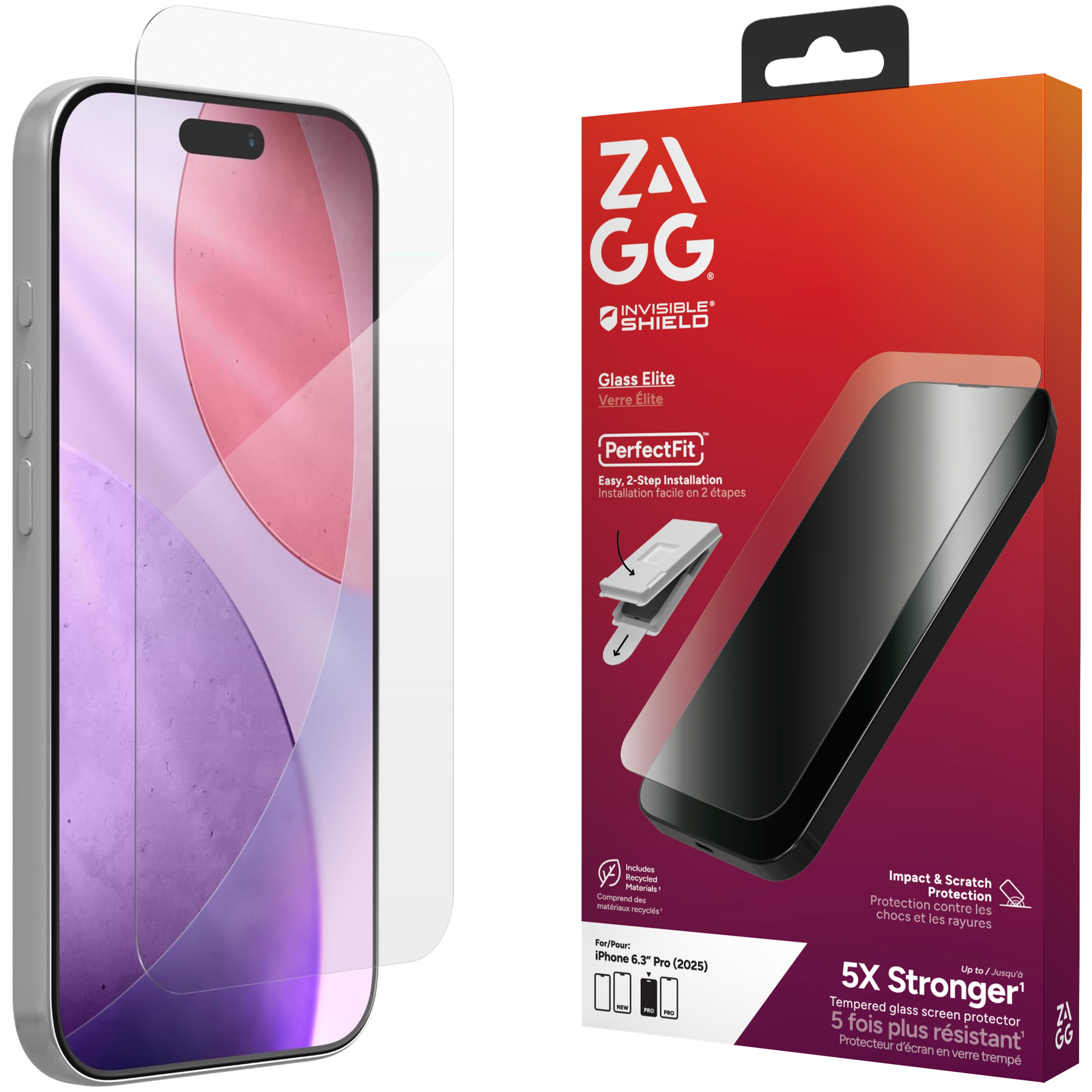 Zagg Glass Elite Tvrzené Sklo na displej pro iPhone 17 Pro