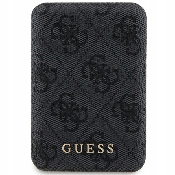 Guess Indukčná powerbanka 15WGUPB5FP4EMGK 5000mAh čierna/čierna 4G Leather