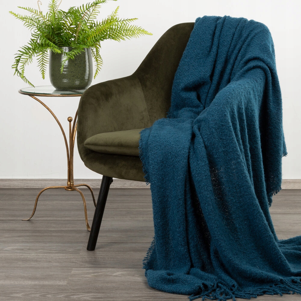 Deka přehoz Bela 150x180 Eurofirany modrá mořská měkká bukla