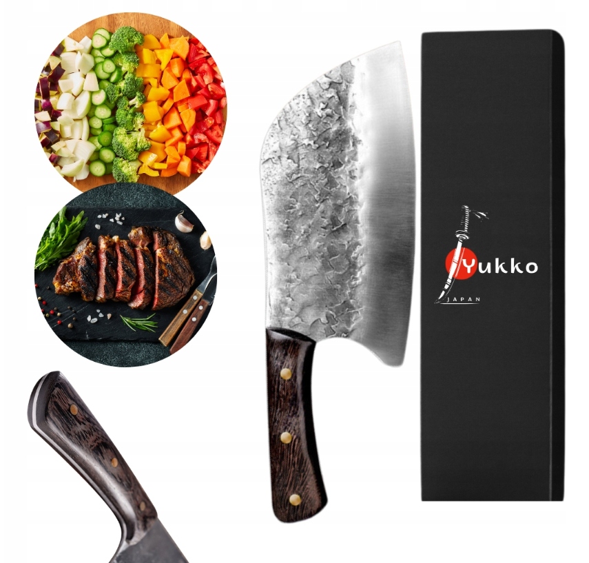 Sekáček Ručně kovaný šéfkuchař Velmi ostrý Nůž Japonský Krabička