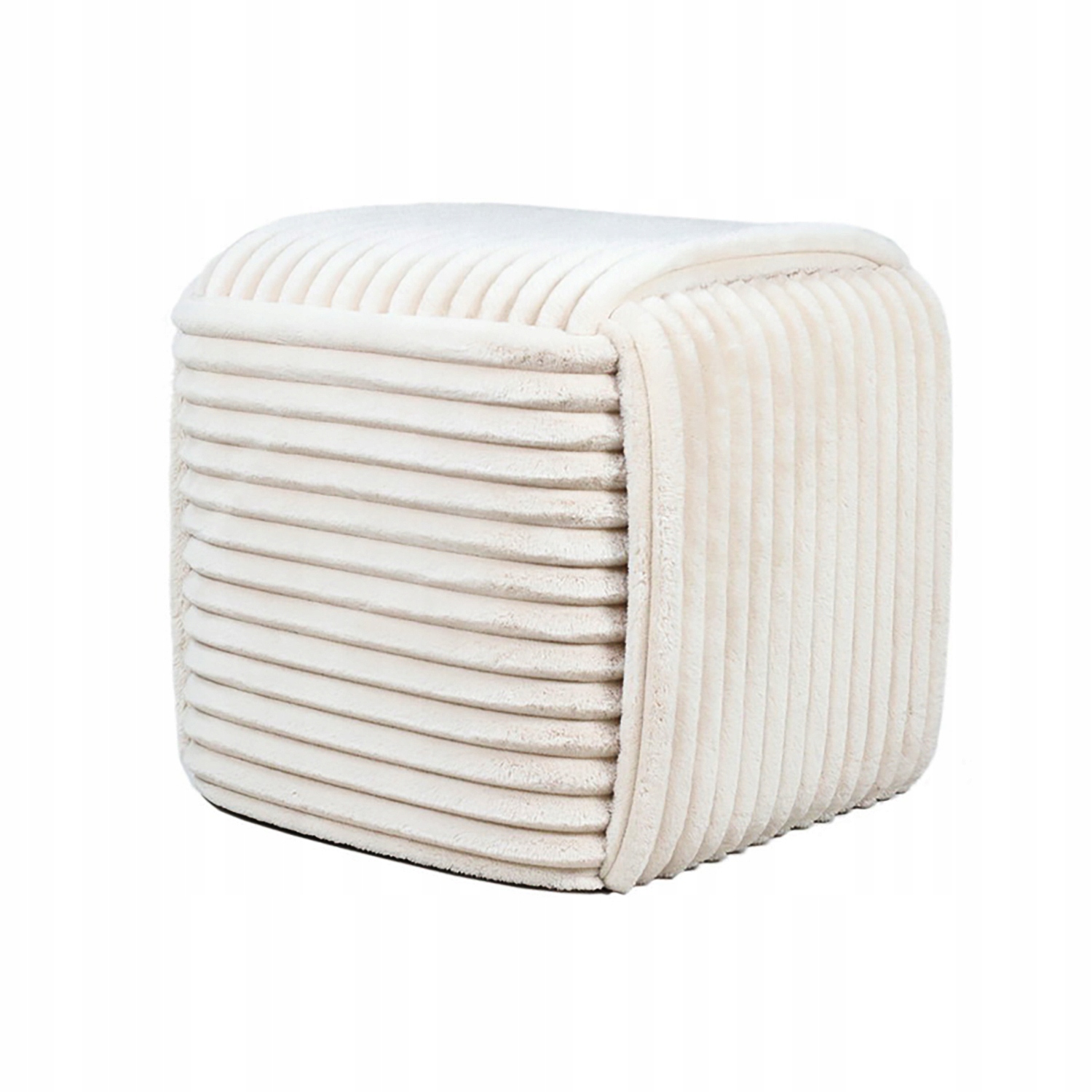 Moderní taburet Wiki 43x43x38 cm krémový