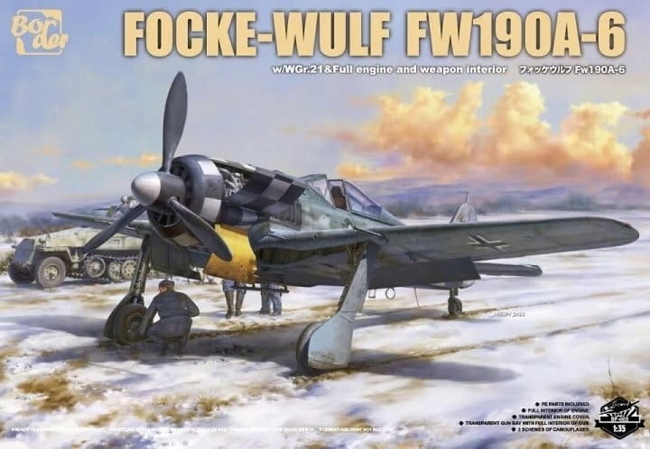 Focke-Wulf Fw190A-6 w/WGr.21 a kompletní interiér motoru a zbraní 1:35