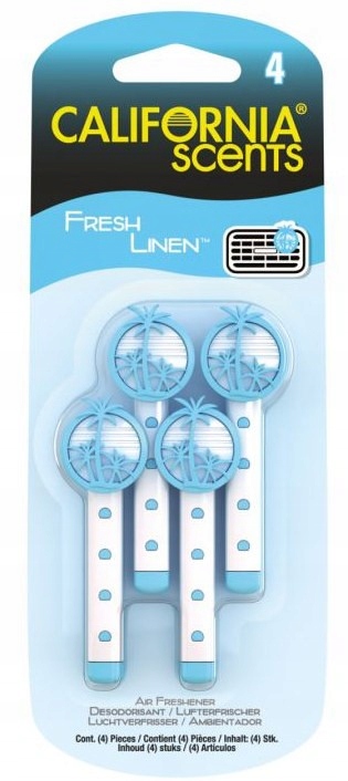 

California Car Scents Do Kratki Fresh Linen Świeża