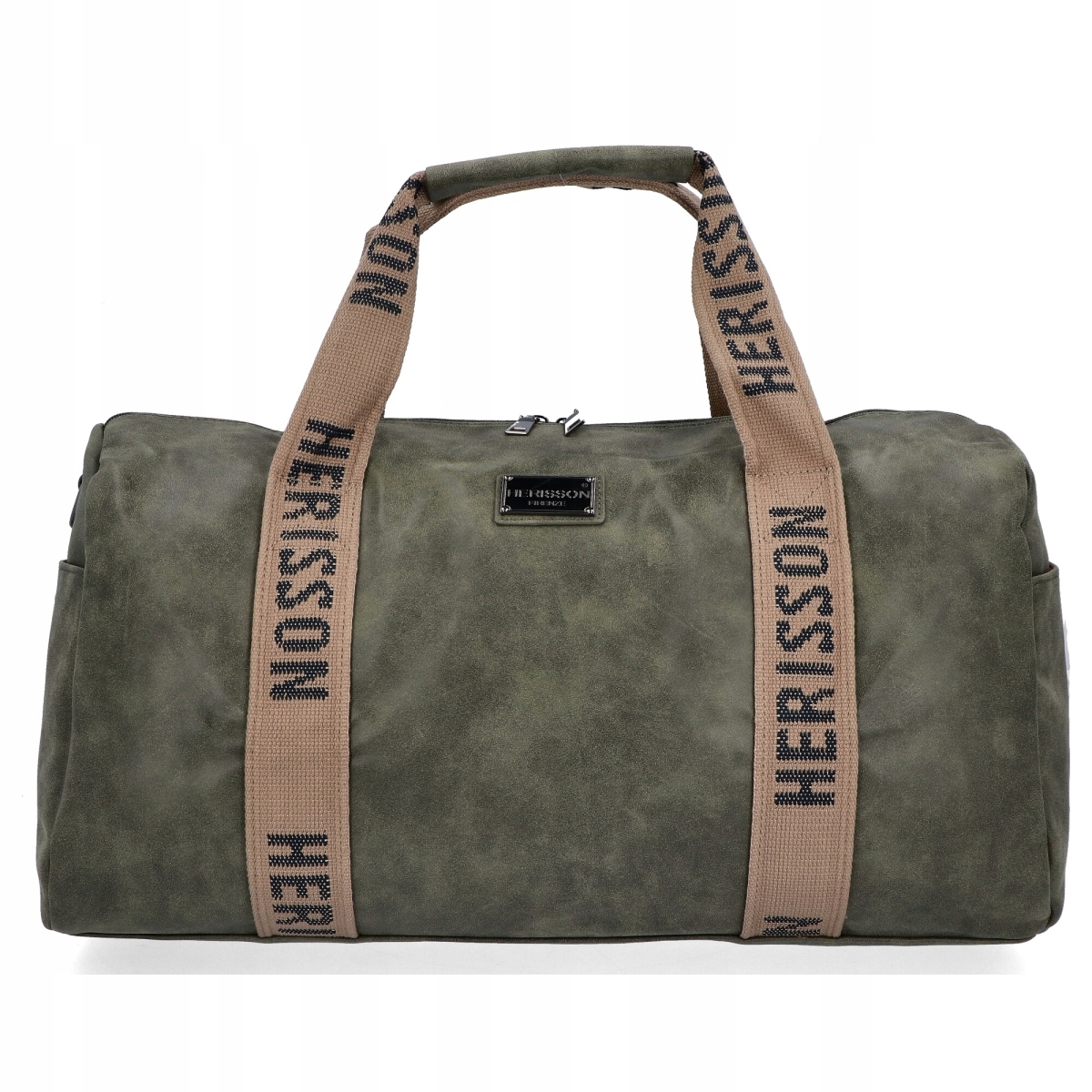 Cestovní kožená velká dámská taška XL Zelená Herisson HR2202A661