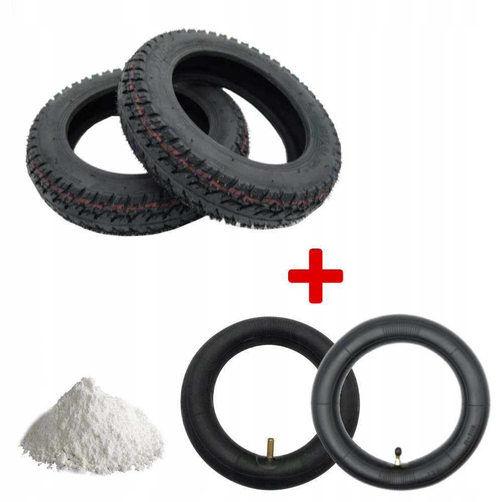 2 x Pneumatika 10x2 2 x duše píst pro Xiaomi M365/Pro/Pro2/Mi3/1s