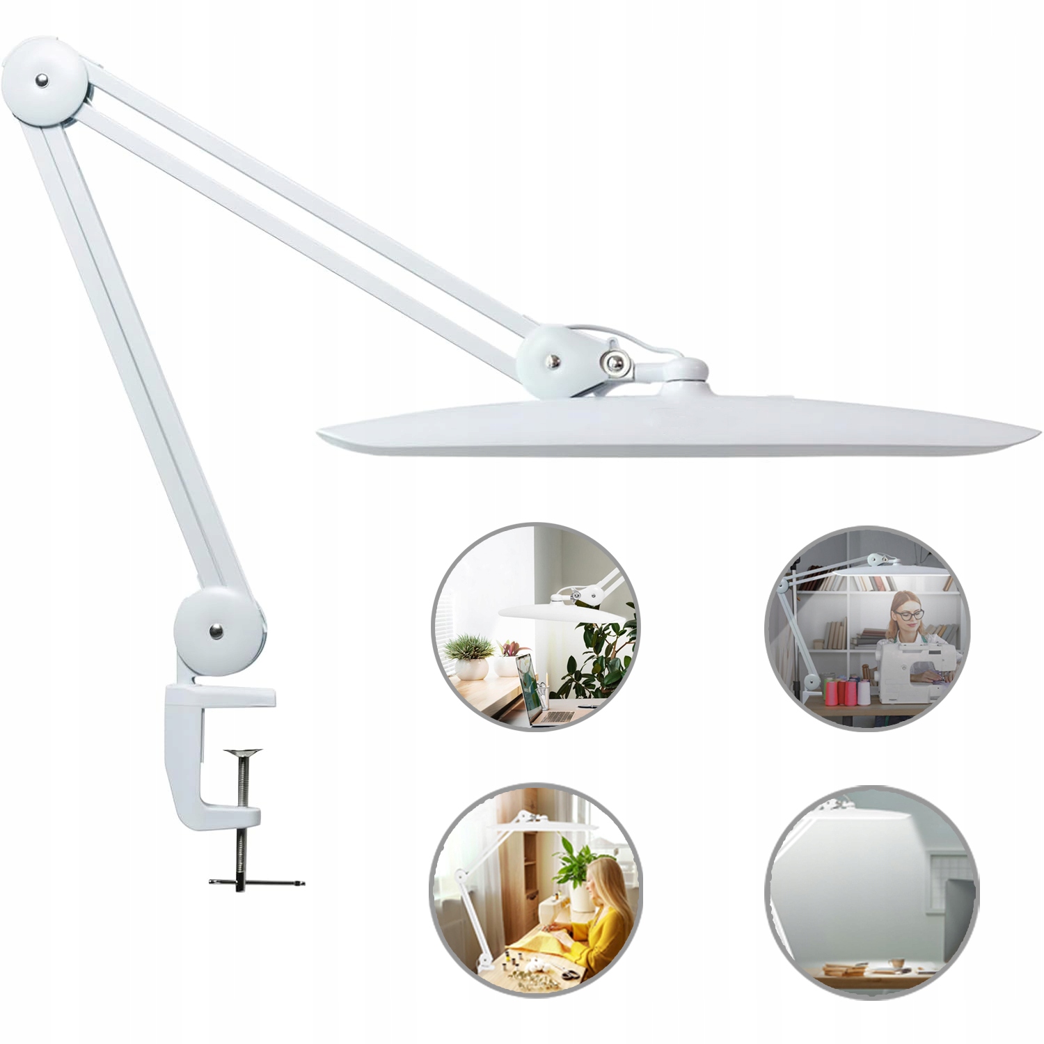 Stolní lampa s napájecím adaptérem na stůl Led Kreslící nastavitelná 4 Jas