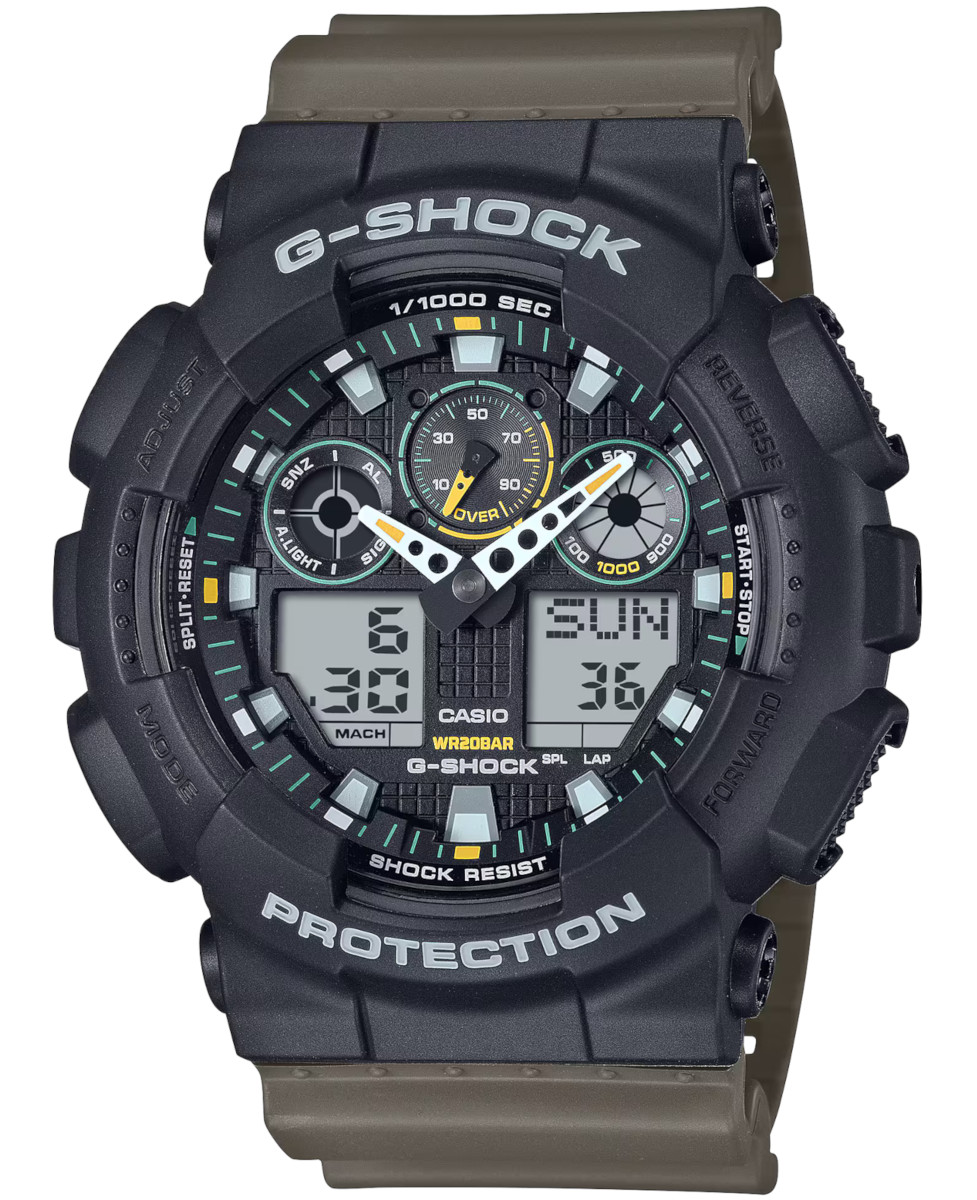 Sportovní pánské hodinky Casio G-shock GA-100TU Záruka 3+3 roky Zibi Gravírování