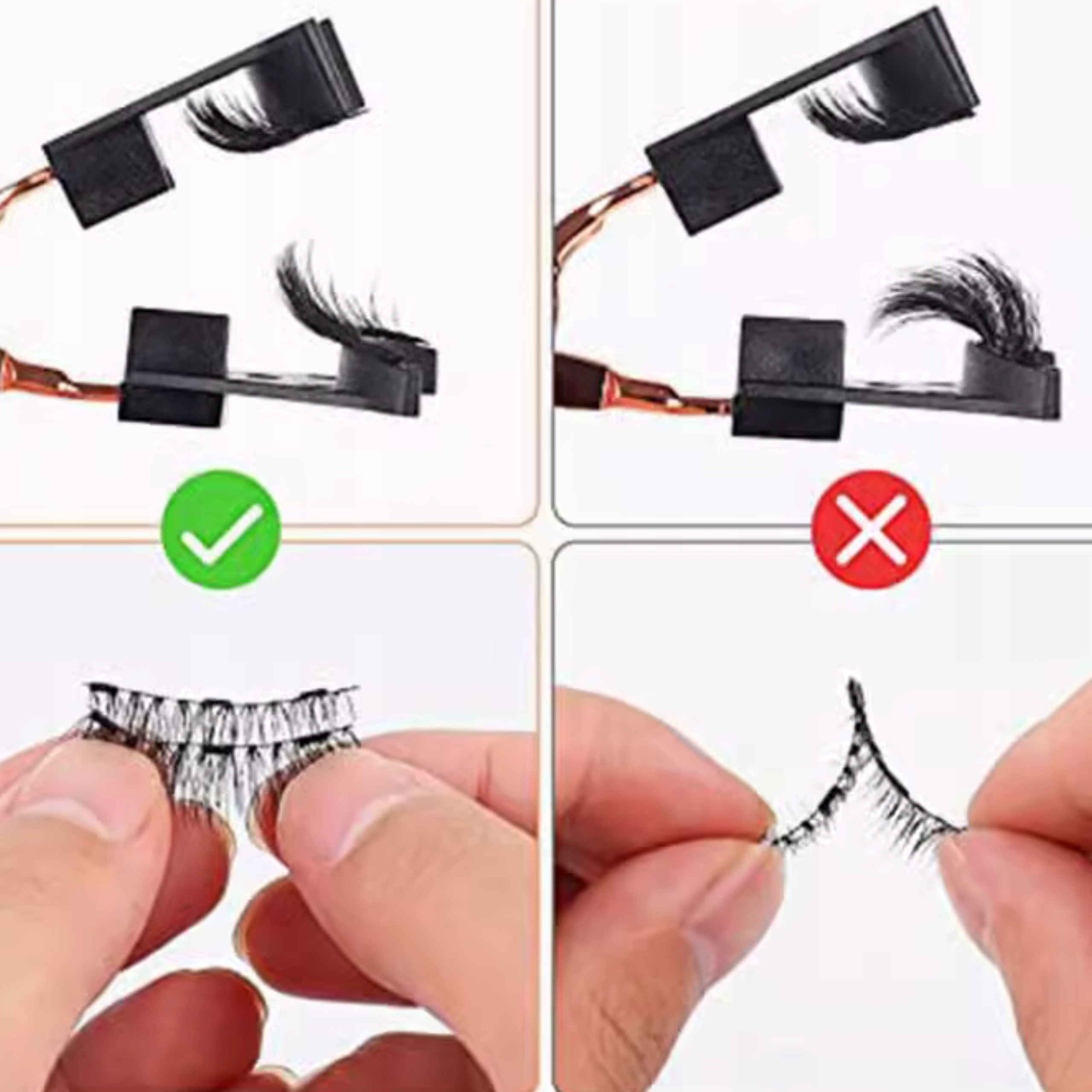 RZĘSY MAGNETYCZNE ZALOTKA MAGNETYCZNA DŁUGIE SZTUCZNE RZĘSY CZARNE OBJĘTOŚĆ Marka inna marka