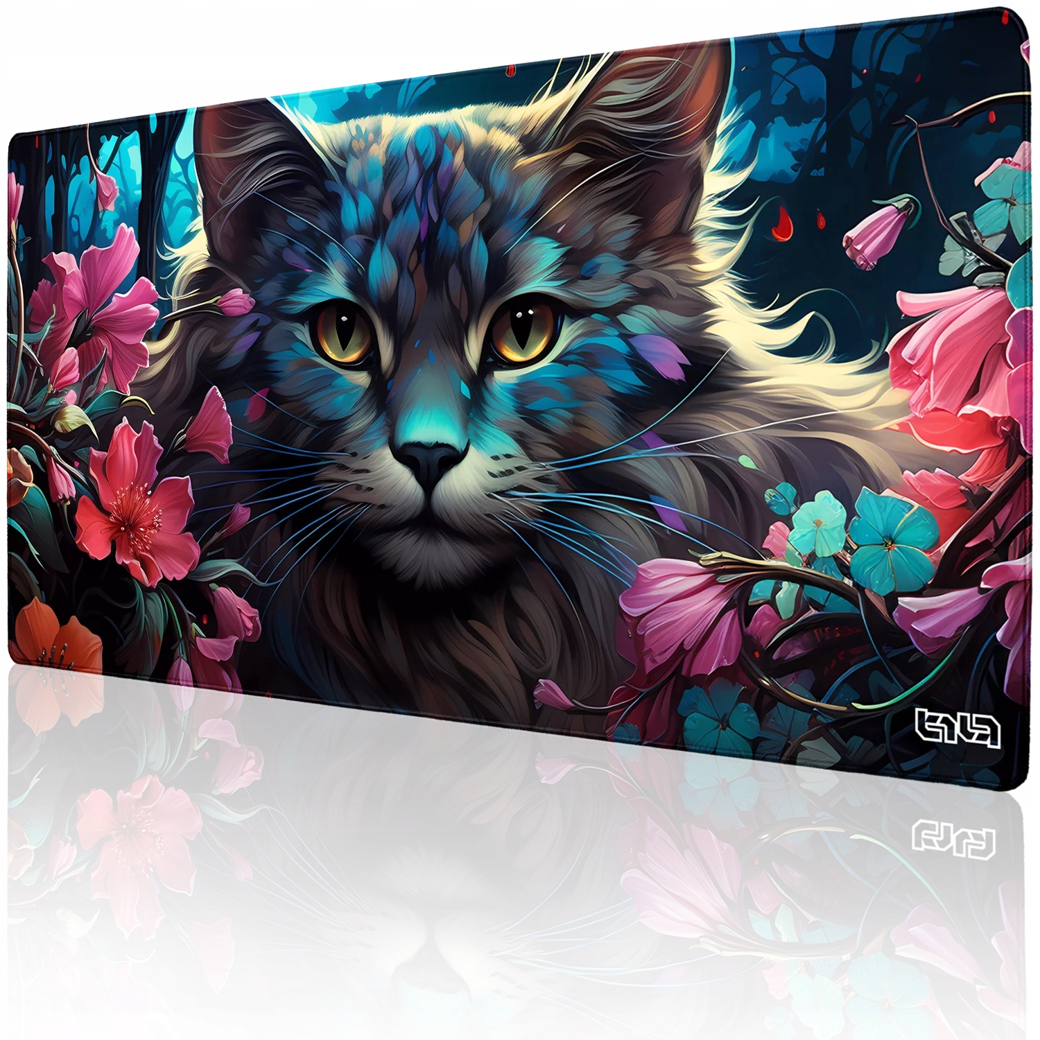 Podkładka Pod Mysz Gamingowa Bukiet z Kotka 100x50 Tilt Wytrzymała