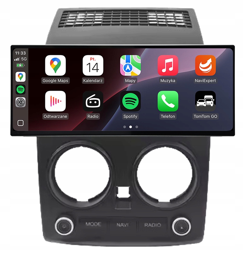 Nissan Qashqai J10 2007-2013 Rádio Navigace Android Carplay 12" Qled 8/256