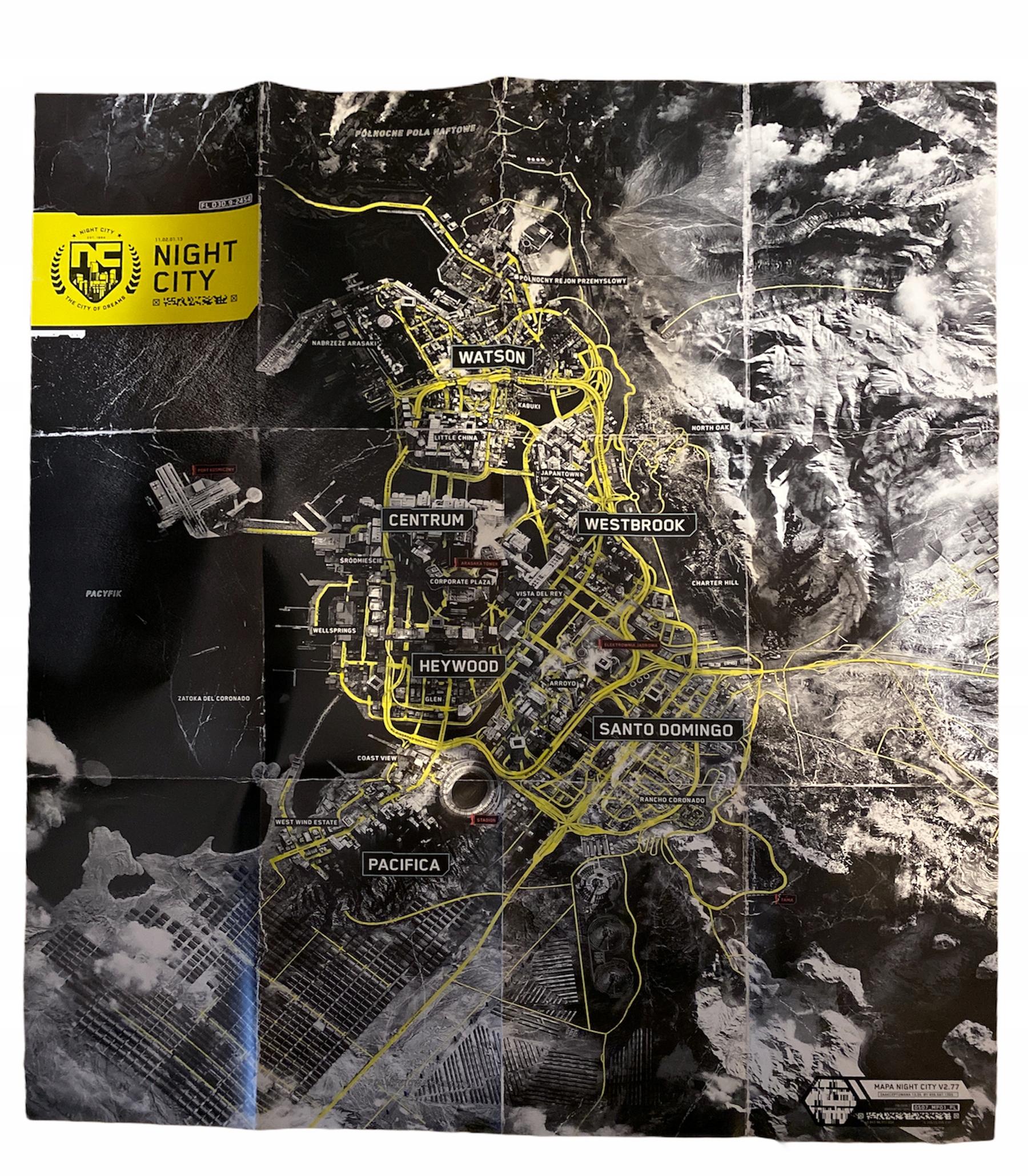 

Cyberpunk 2077 Mapa Kolekcjonerska Night City