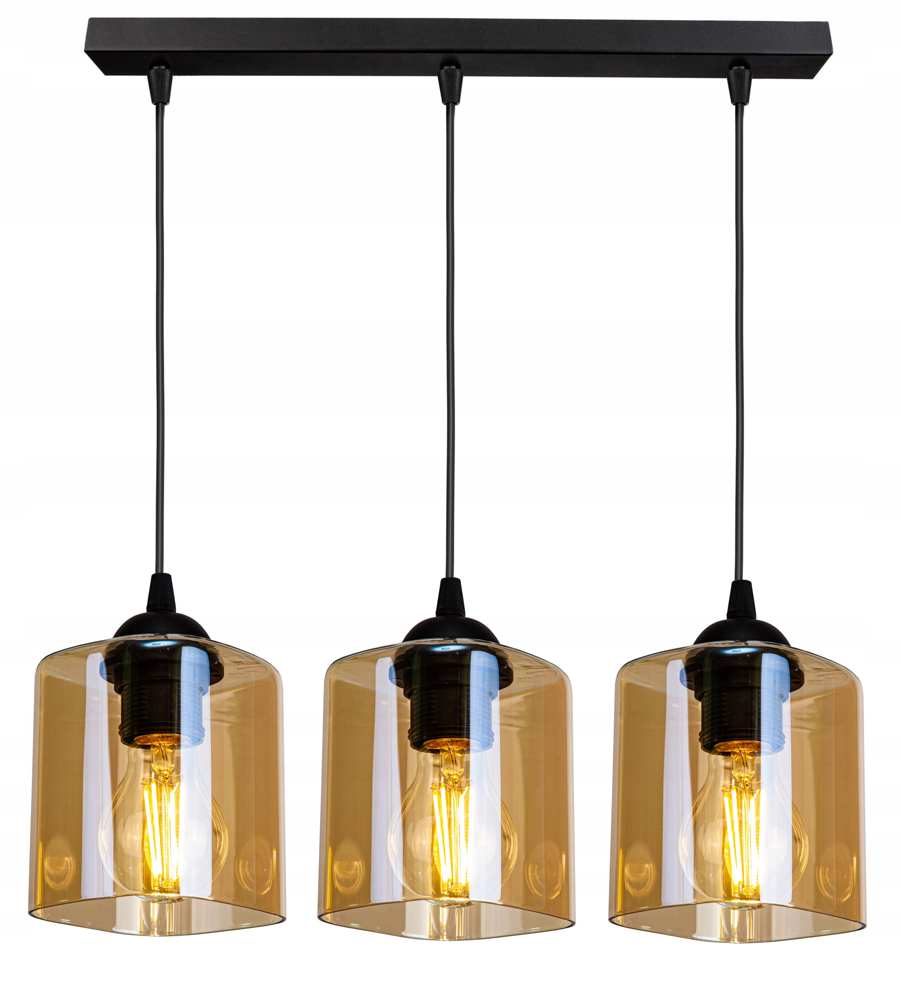 

Szklana Lampa Wisząca Żyrandol Plafon Loft Led