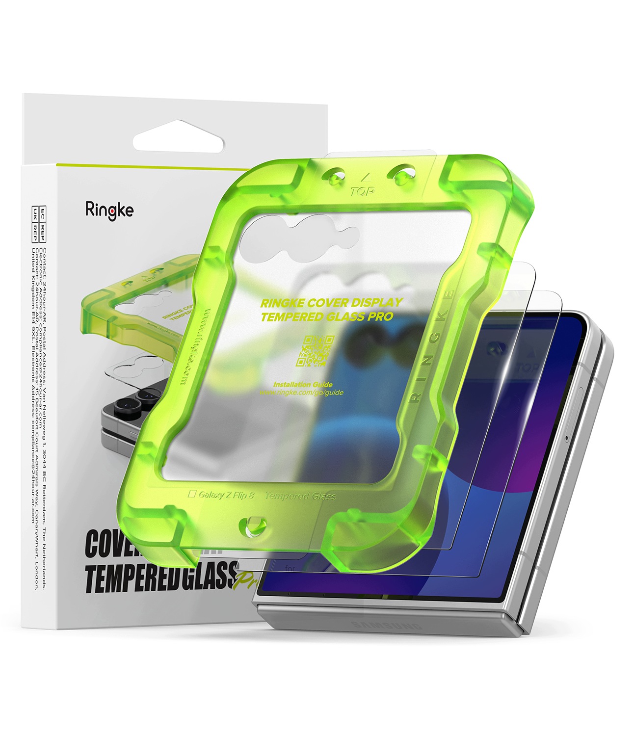 Szkło Hartowane Ringke Cover Display Pro 2- Pack Galaxy z Flip 8 Clear