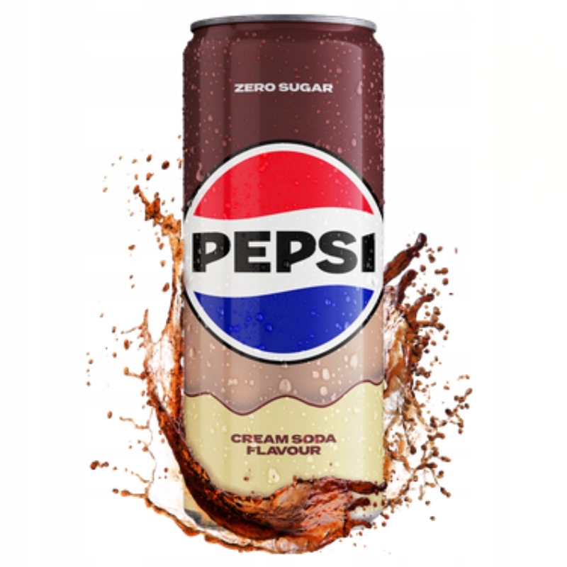 Pepsi Cola Zero Cukru Cream Soda 330ml Waniliowy Smak