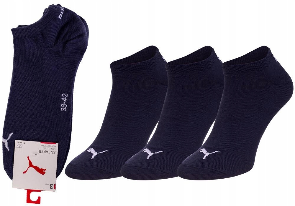 

Puma Skarpetki Stopki 3 Pary Navy Roz: 43-46