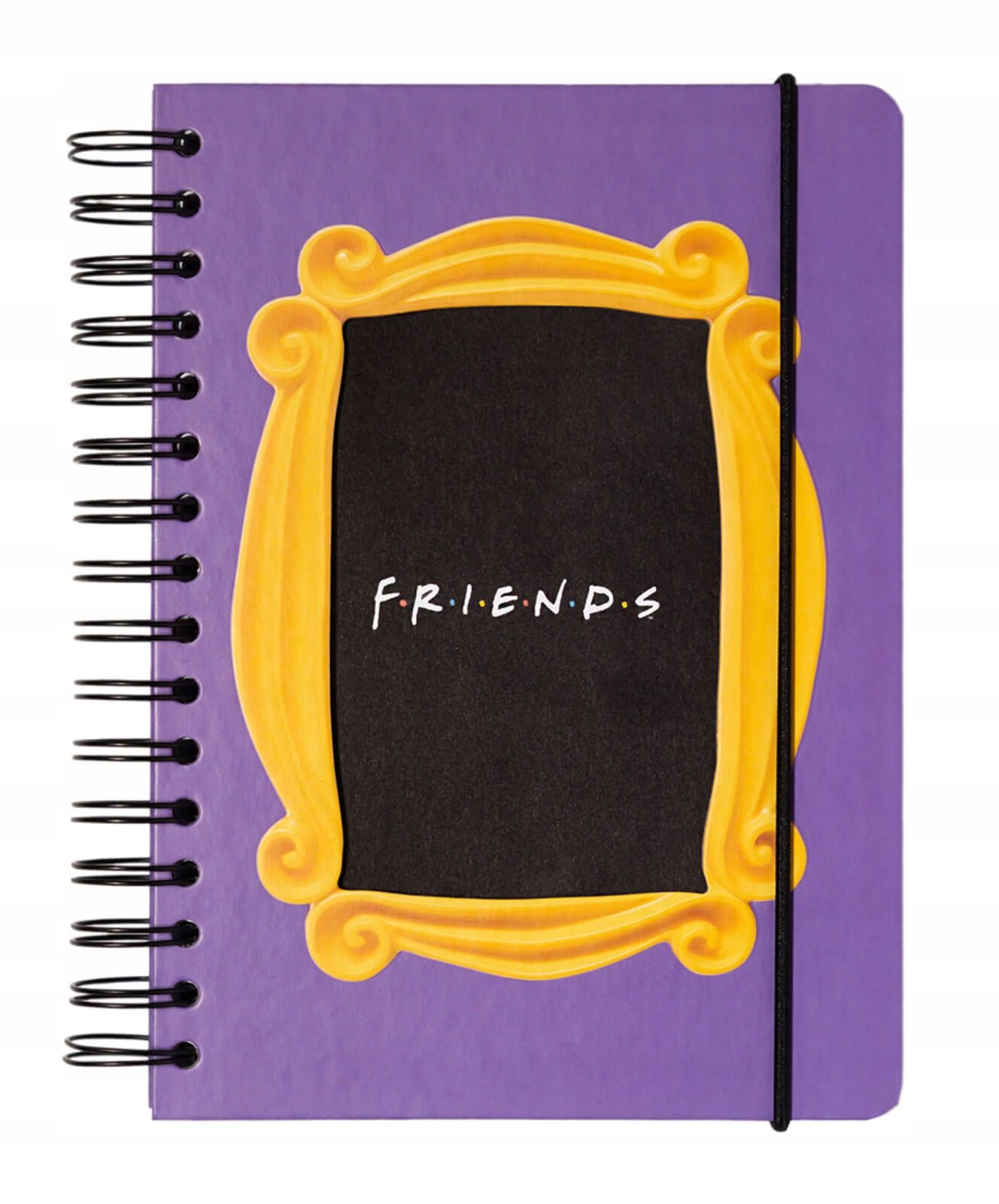 Friends Przyjaciele fioletowy kropkowany notes A5