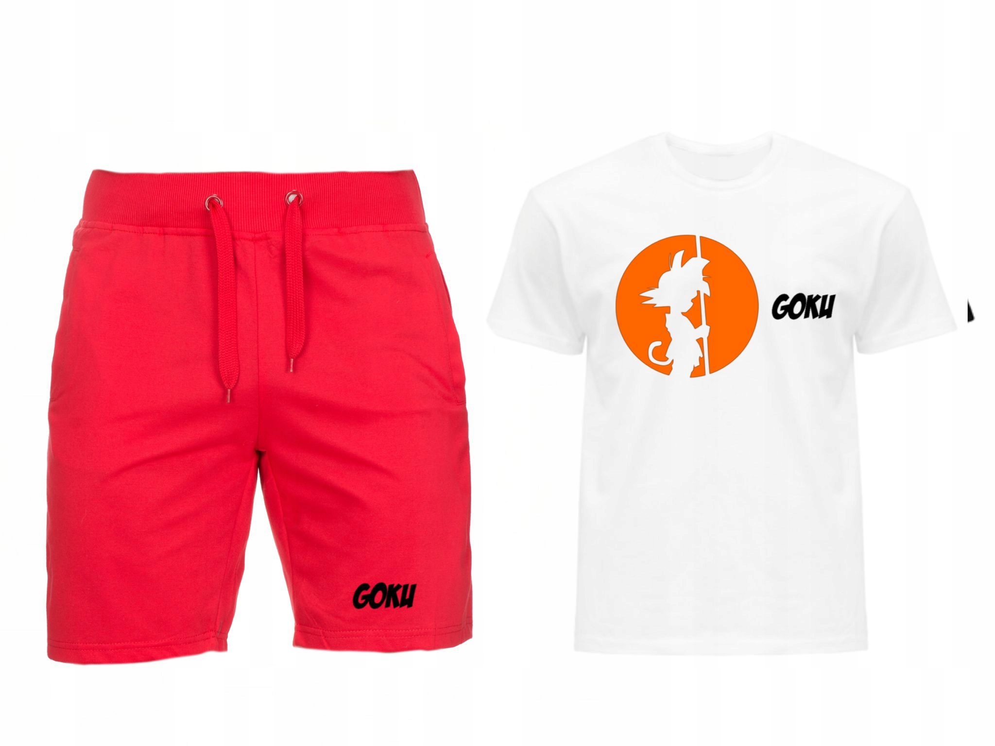 Komplet Tričko Krátké Kraťasy Goku Pánské L