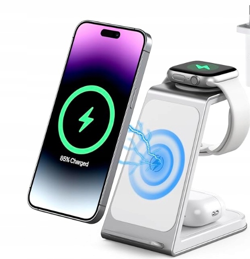 Indukční nabíječka Aowin 3v1 15W – rychlé a bezpečné nabíjení dárek