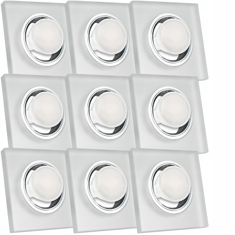 9X Skleněná Zapuštěná Lampa S Velmi Silným Sklo 5W Led Žárovka