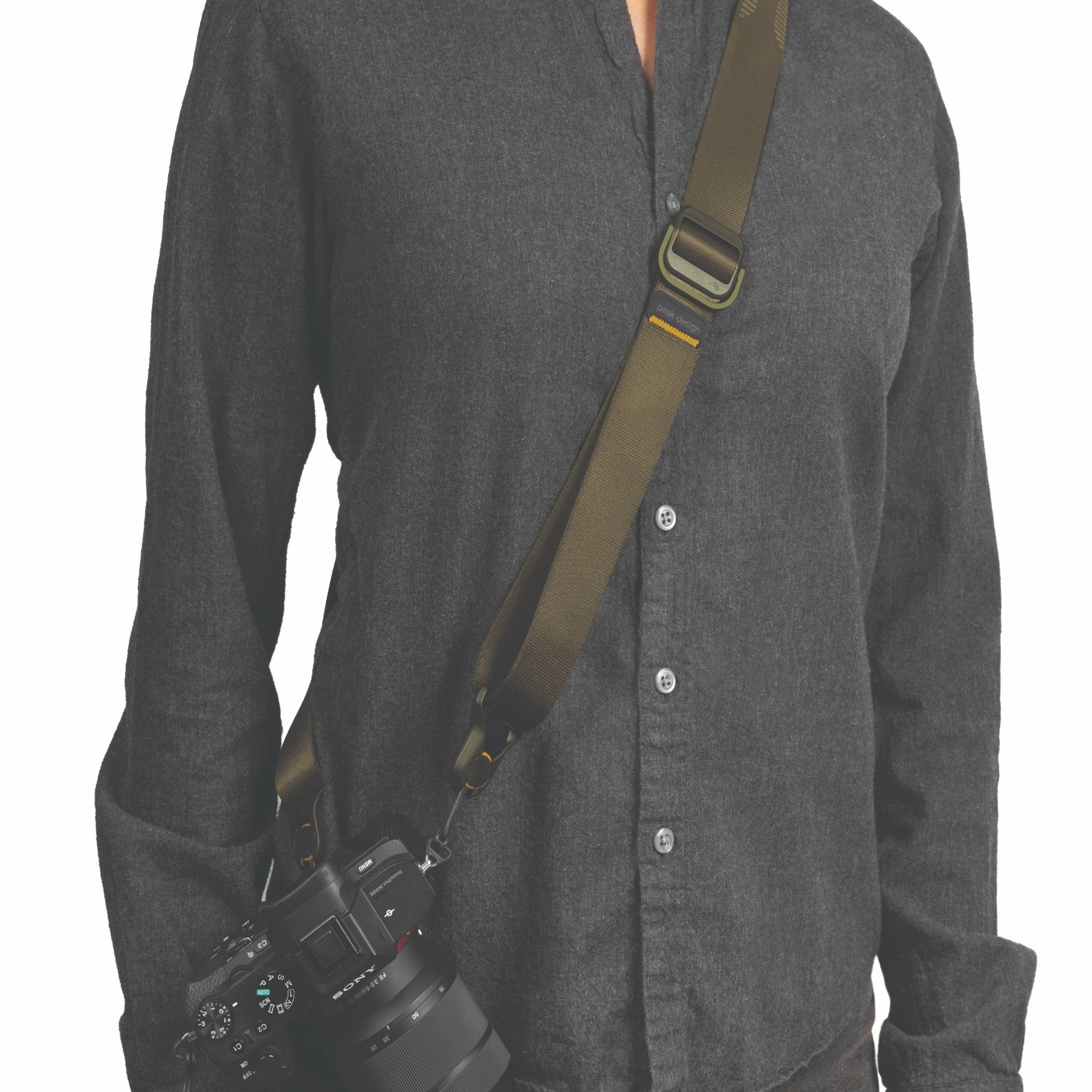 Pásek na krk Peak Design Slide Lite v3 Kelp olivový