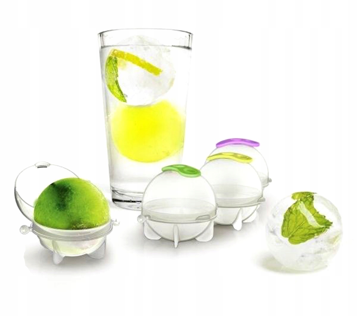 

AG528 Forma Do Lodu Silikonowa Kula 4 Szt. Komplet