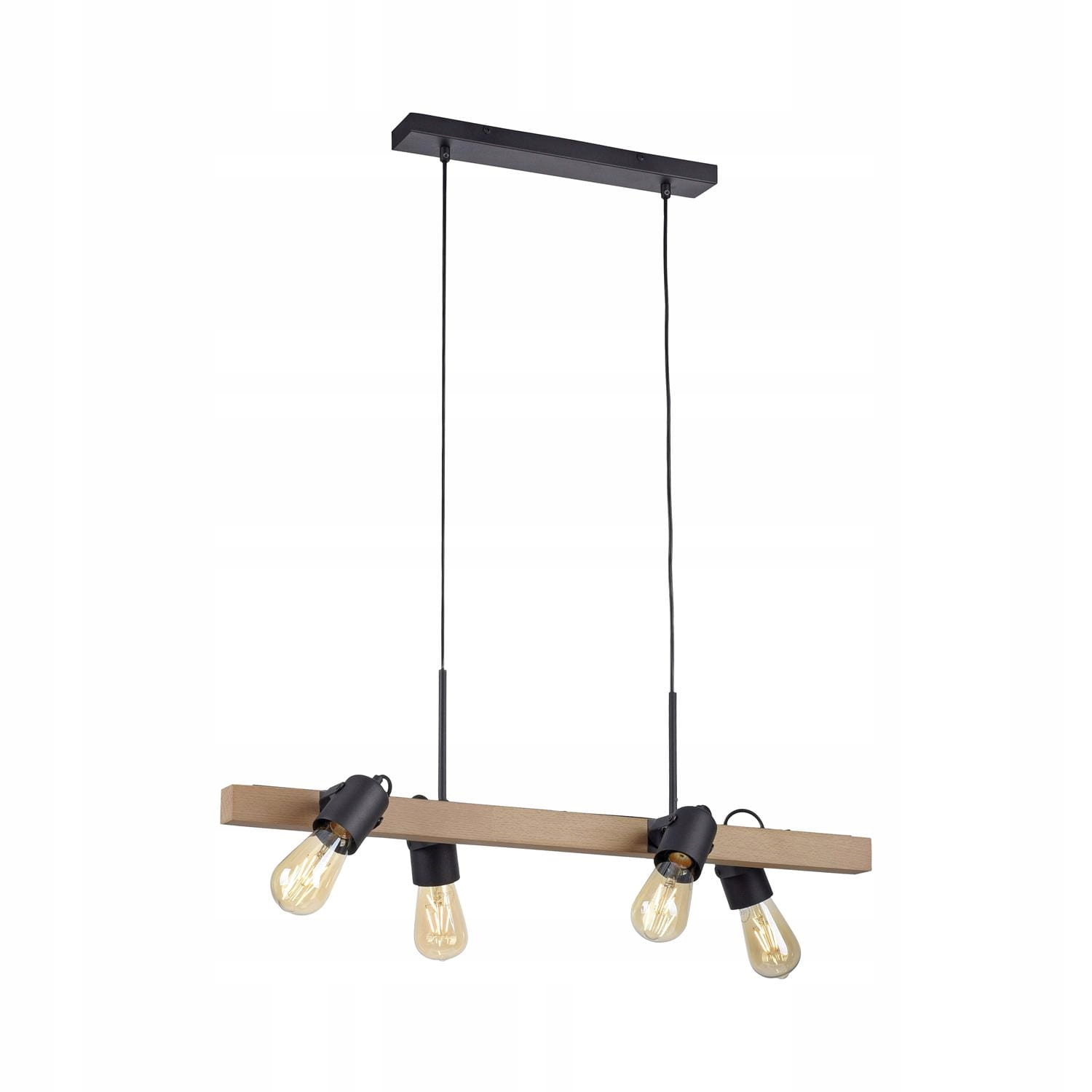 Lampa wisząca sufitowa nowoczesna Canop E27 do salonu czarny LeuchtenDirekt
