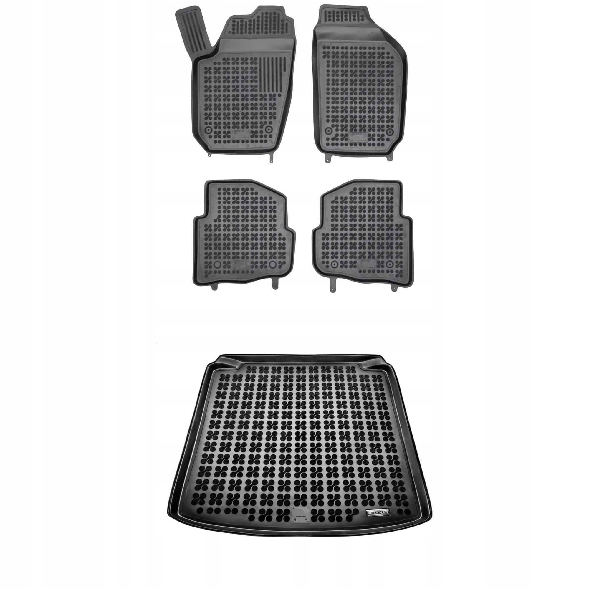 Gumová sada kobercov a rohoží Škoda Fabia I 2001-2007 Kombi, Sedan