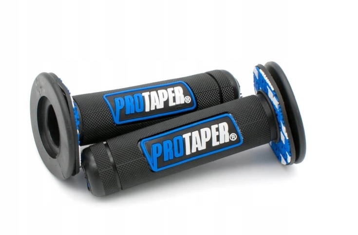 Manetki Gripy Protaper Czarno Niebieskie Cross Enduro