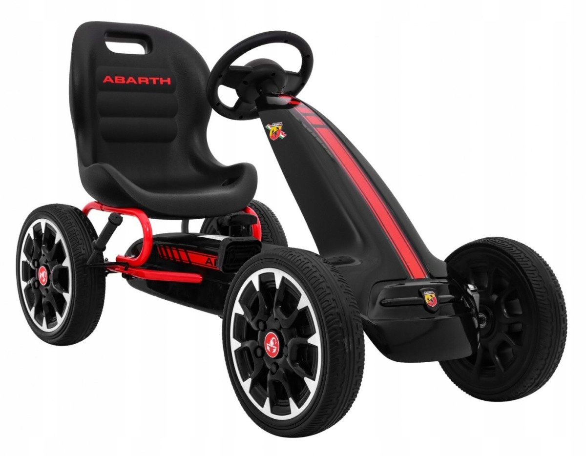 duży Gokart Abarth dla dzieci piankowe koła Hamulec tablica imienna
