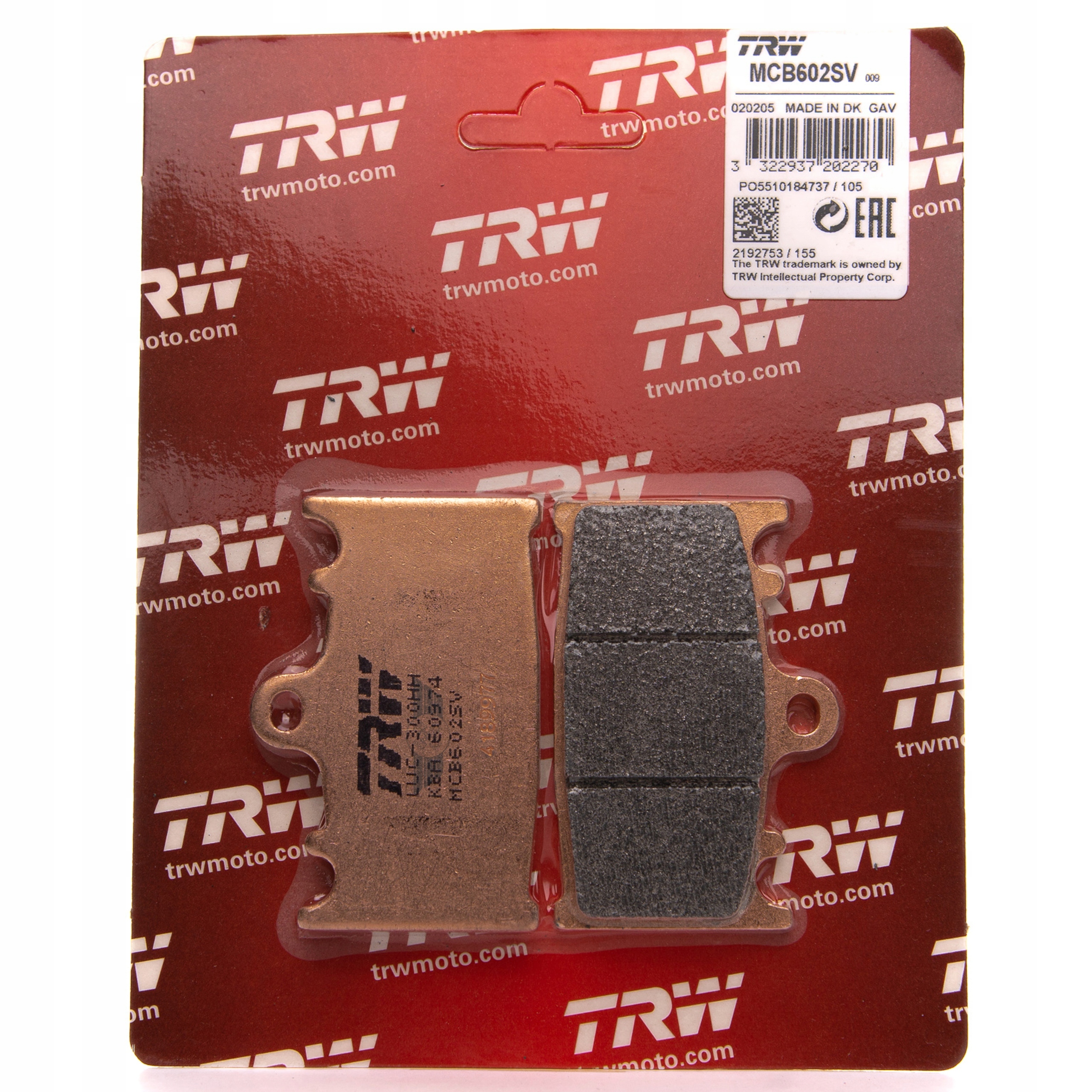 KLOCKI HAMULCOWE TRW SUZUKI GSX 1250 F PRZÓD