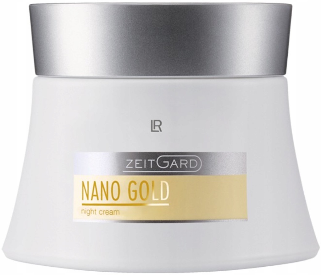 Lr Zeitgard Krem Anti-aging do twarzy na noc Nano Gold jedwab 50 ml
