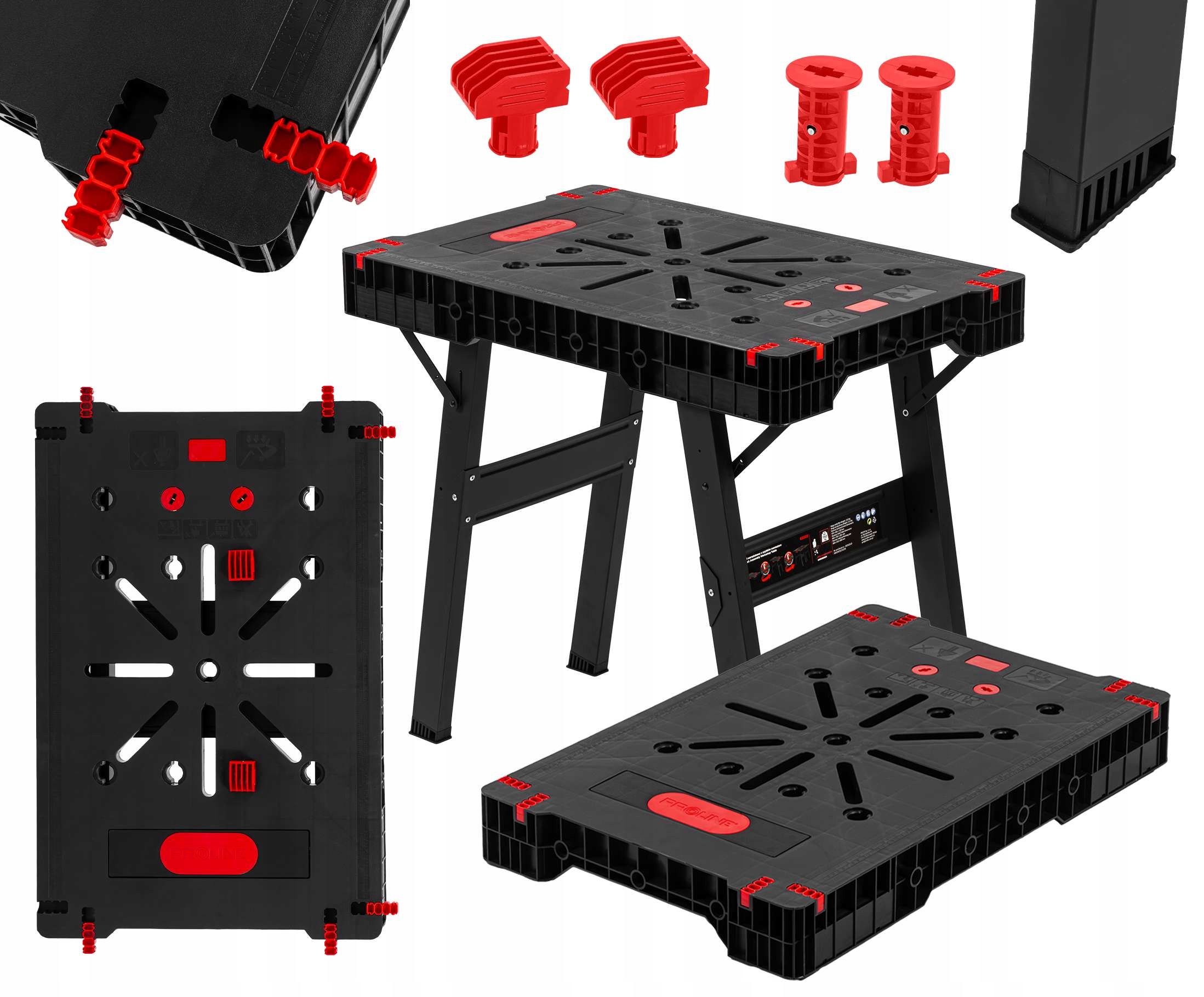 Mobilní skládací pracovní stůl 900x600x800 mm Proline 62002