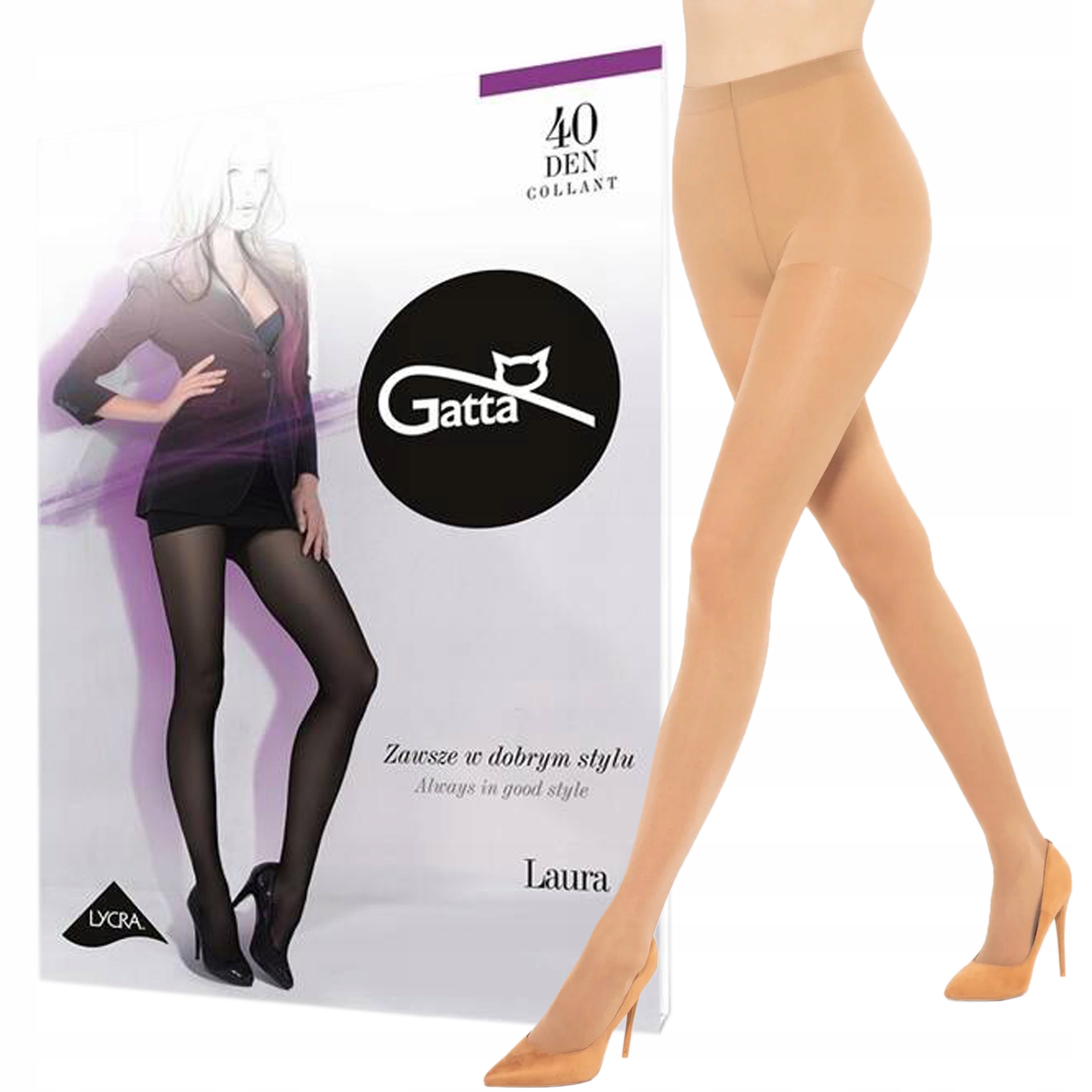 

Rajstopy Gatta Laura 40 den lycra Golden 4-L