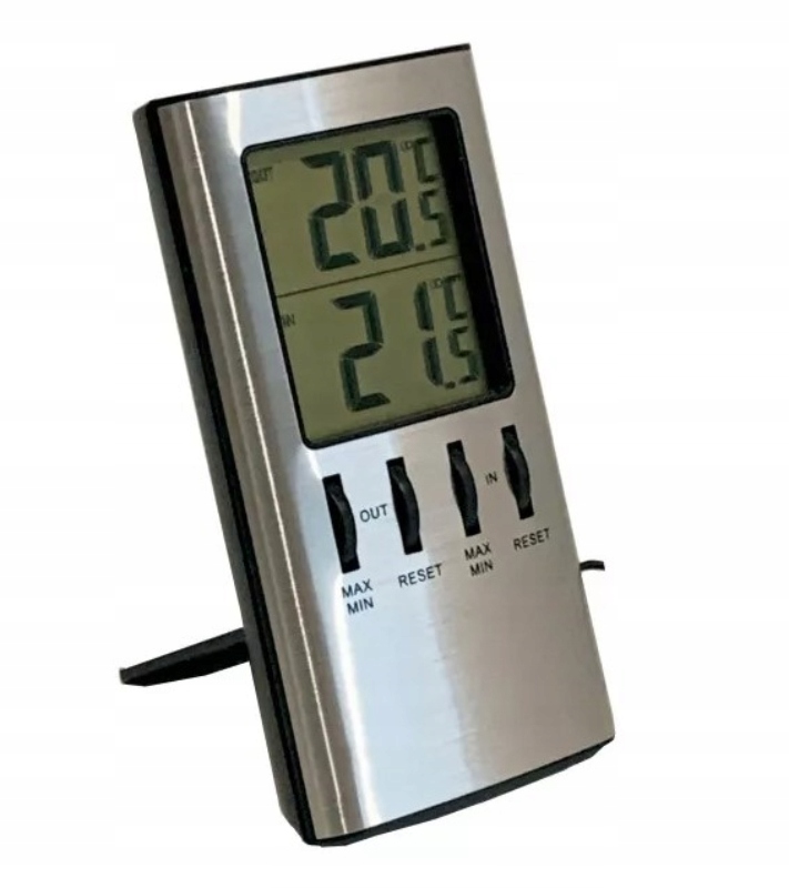 

Termometr elektroniczny srebrny 1492 Terdens